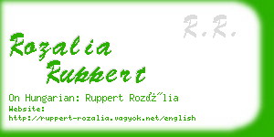 rozalia ruppert business card